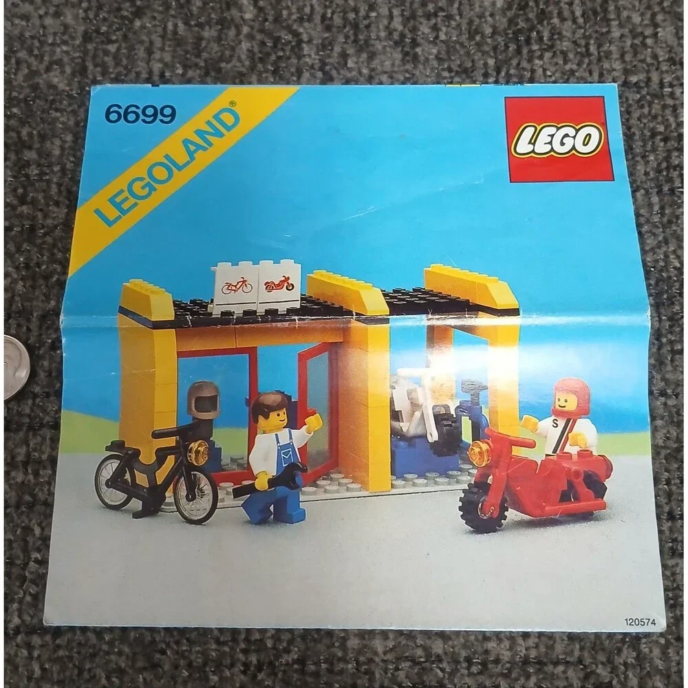 Lego 6699 Manual Only Town Cycle Fix-It Shop Instruction Booklet Only